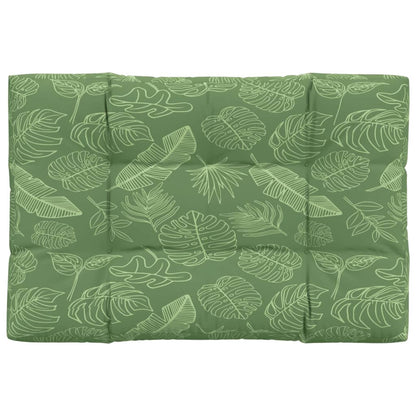 Cuscino per Pallet con Motivo a Foglie 120x80x12 cm in Tessuto | homemem39