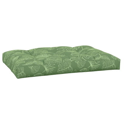 Cuscino per Pallet con Motivo a Foglie in Tessuto