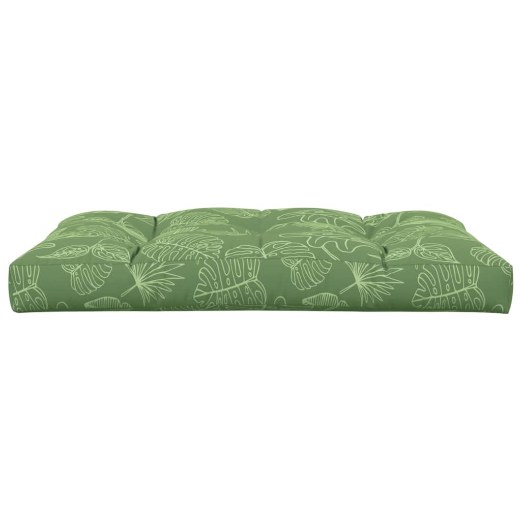 Cuscino per Pallet con Motivo a Foglie 120x80x12 cm in Tessuto | homemem39