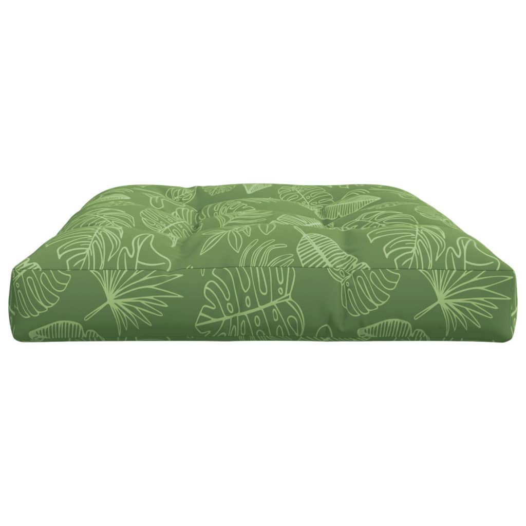 Cuscino per Pallet con Motivo a Foglie 120x80x12 cm in Tessuto | homemem39