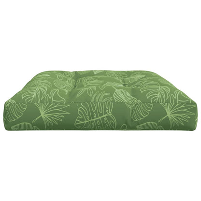 Cuscino per Pallet con Motivo a Foglie 120x80x12 cm in Tessuto | homemem39
