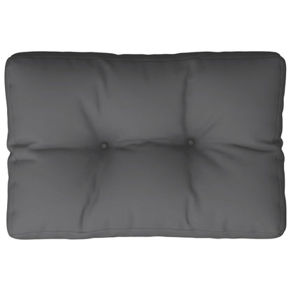 Cuscino per Pallet Antracite 50x40x12 cm in Tessuto | homemem39