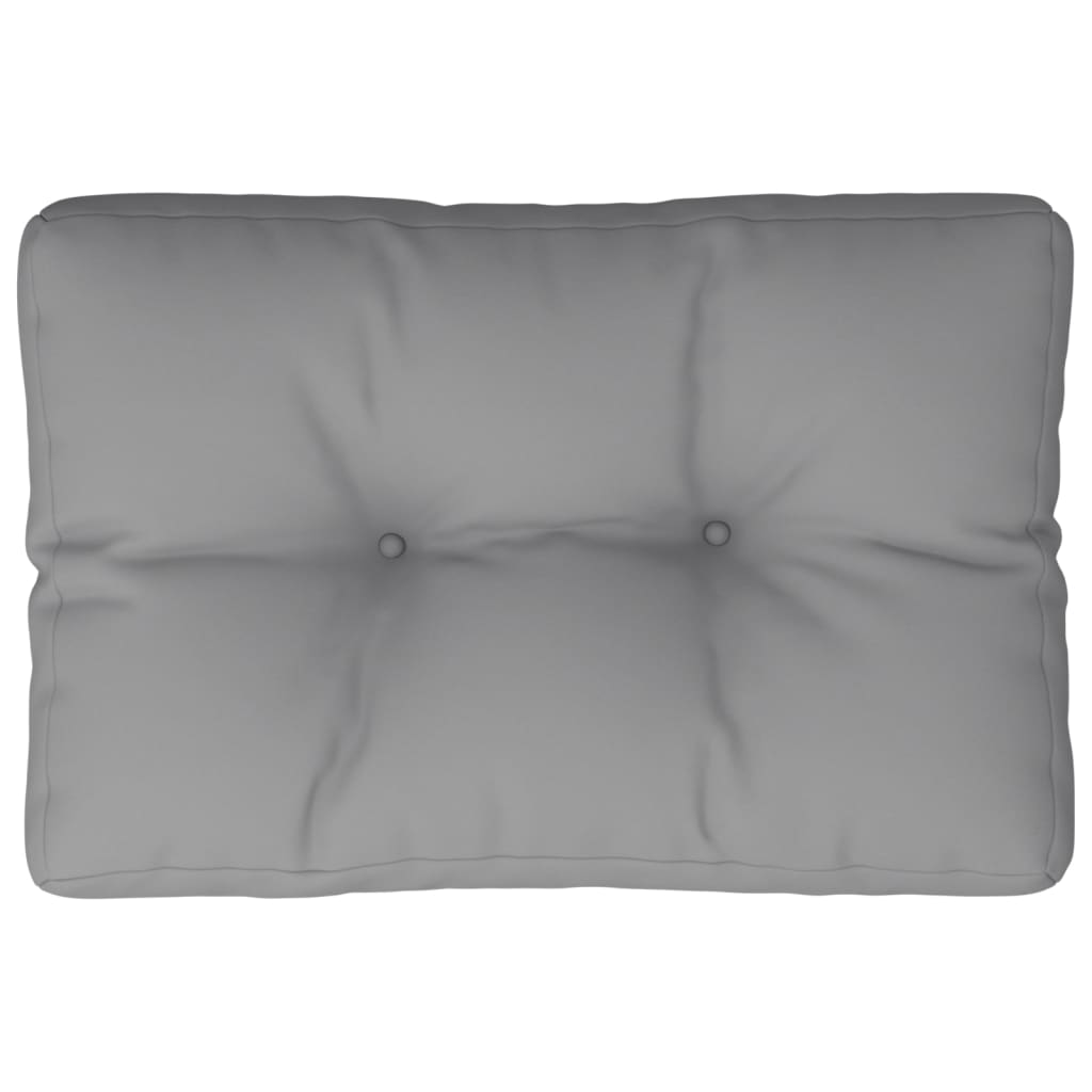 Cuscino per Pallet Grigio 50x40x12 cm in Tessuto | homemem39
