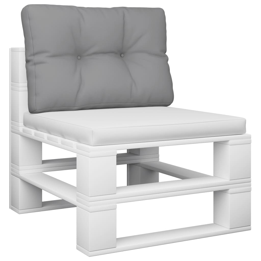 Cuscino per Pallet Grigio 50x40x12 cm in Tessuto | homemem39