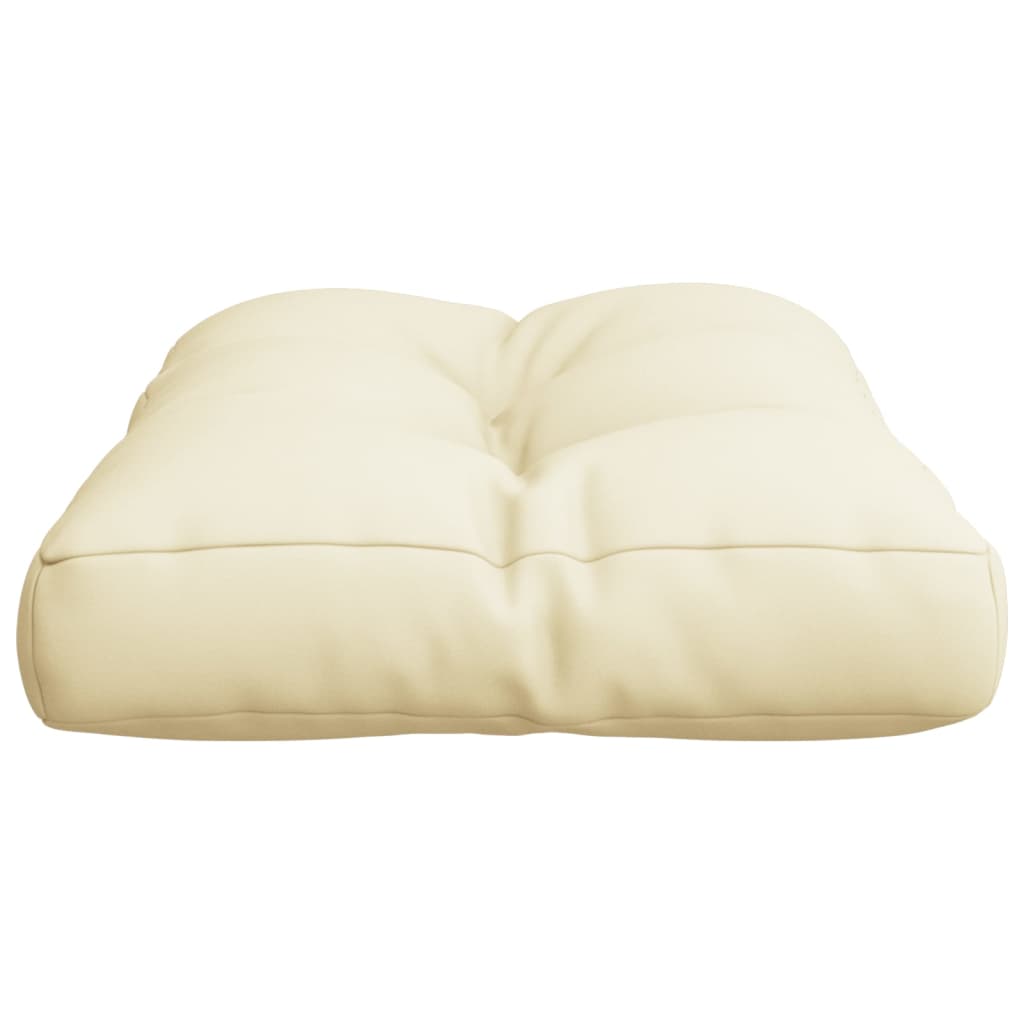 Cuscino per Pallet Crema 50x40x12 cm in Tessuto | homemem39