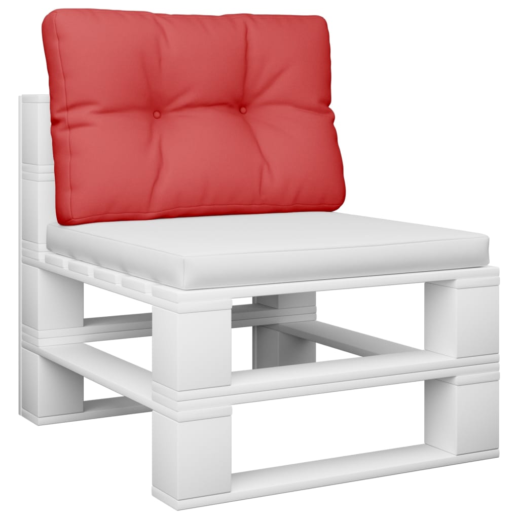 Cuscino per Pallet Rosso 50x40x12 cm in Tessuto | homemem39