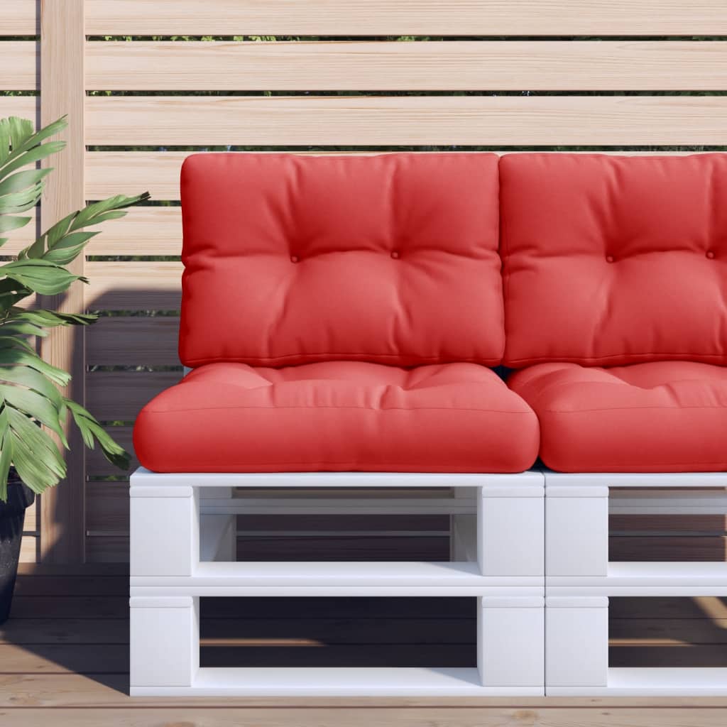Cuscino per Pallet Rosso 50x40x12 cm in Tessuto | homemem39