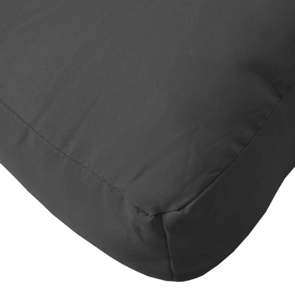 Cuscino per Pallet Nero 50x40x12 cm in Tessuto | homemem39