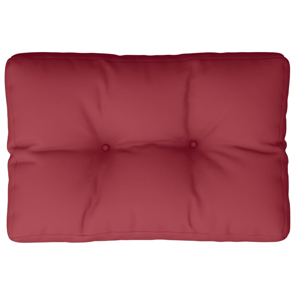 Cuscino per Pallet Rosso Vino 50x40x12 cm in Tessuto | homemem39
