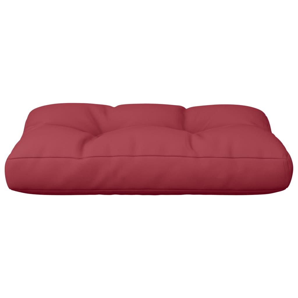 Cuscino per Pallet Rosso Vino 50x40x12 cm in Tessuto | homemem39