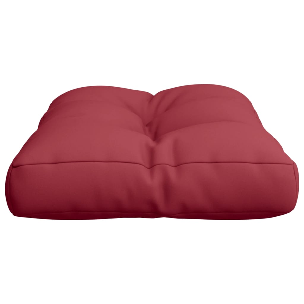 Cuscino per Pallet Rosso Vino 50x40x12 cm in Tessuto | homemem39