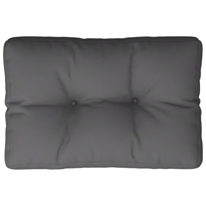 Cuscino per Pallet Antracite 60x40x12 cm in Tessuto | homemem39