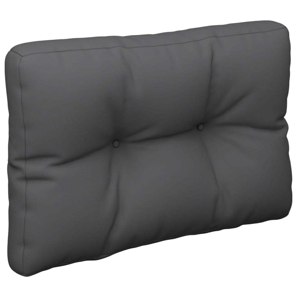 Cuscino per Pallet Antracite 60x40x12 cm in Tessuto | homemem39