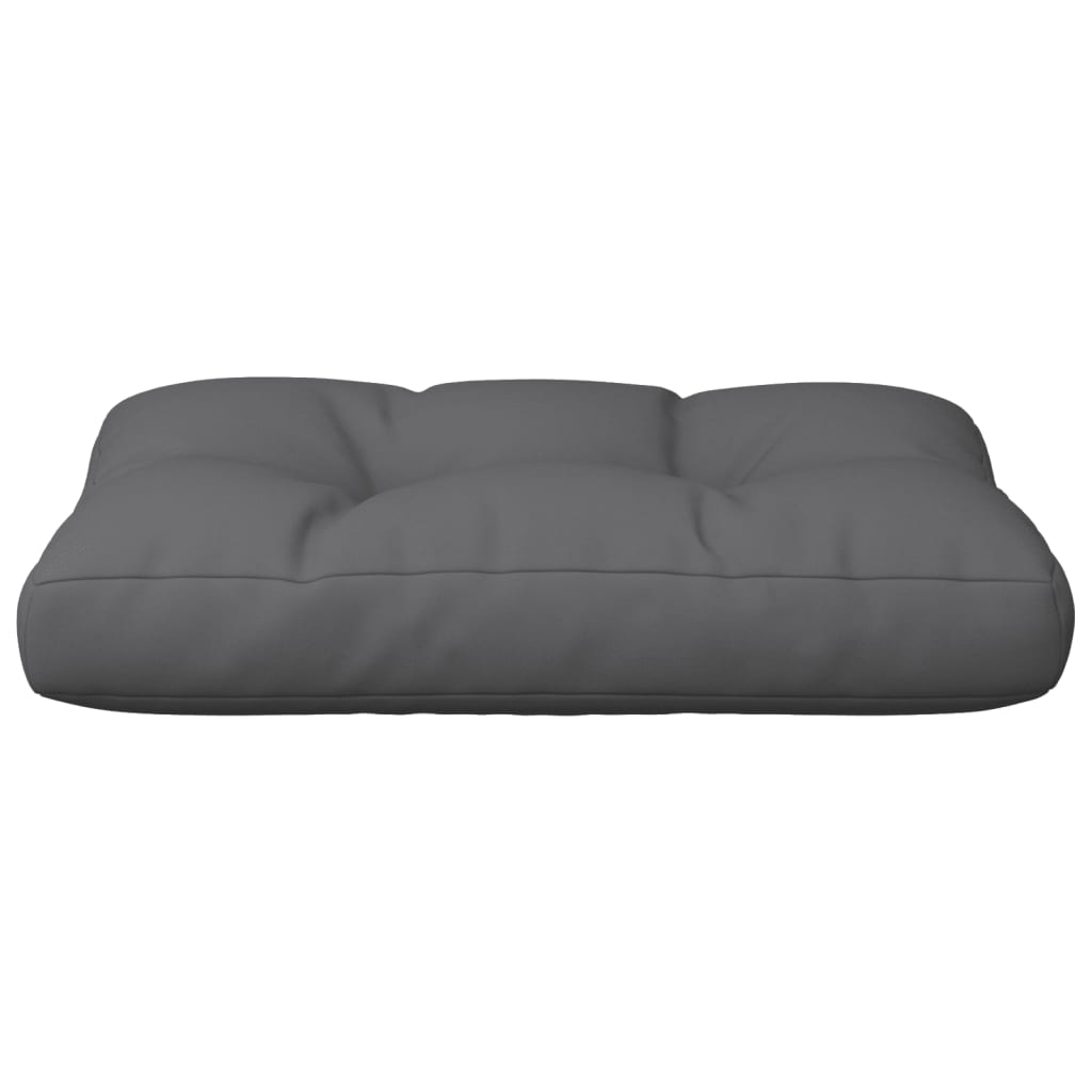 Cuscino per Pallet Antracite 60x40x12 cm in Tessuto | homemem39