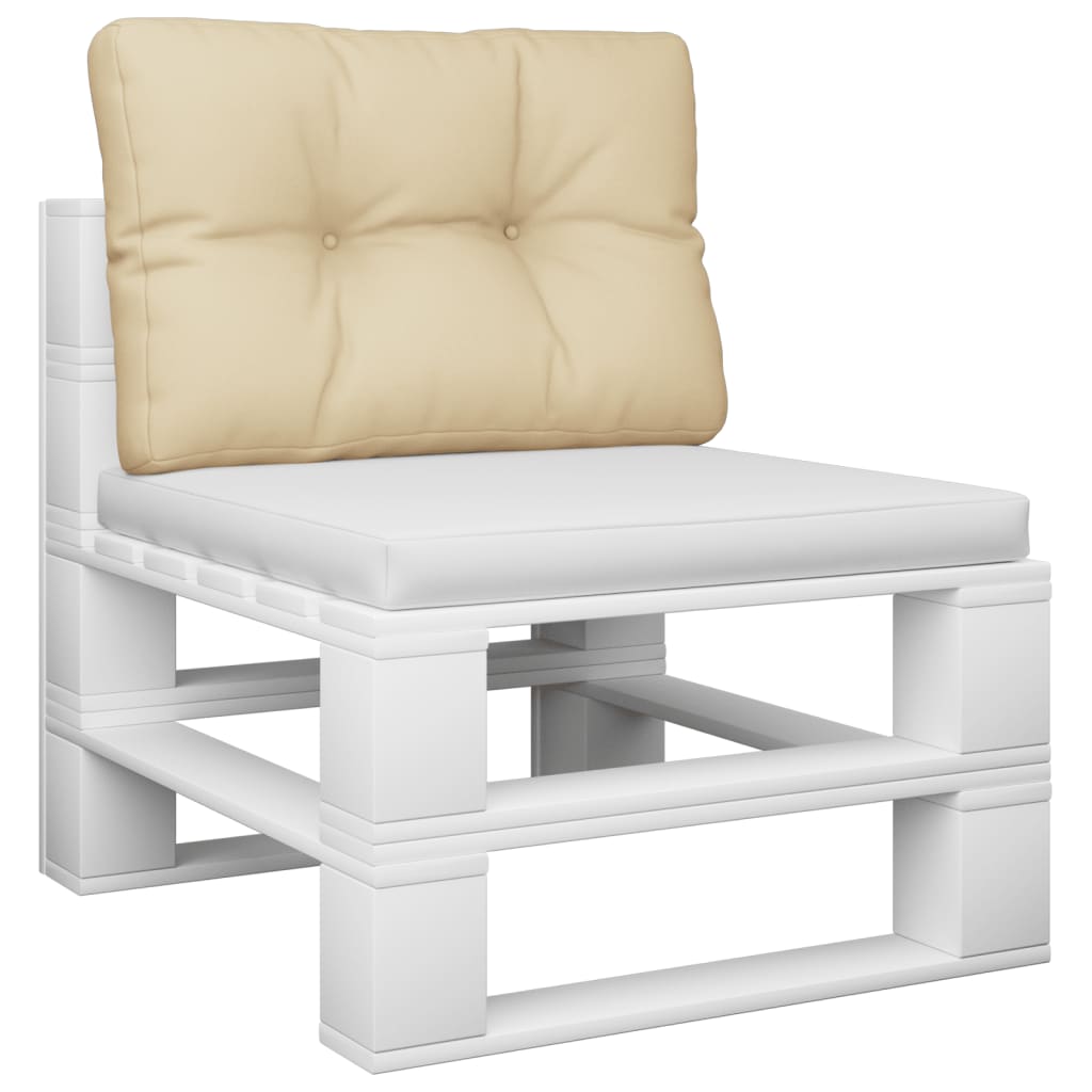 Cuscino per Pallet Beige 60x40x12 cm in Tessuto | homemem39