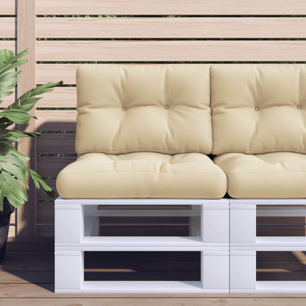 Cuscino per Pallet Beige 60x40x12 cm in Tessuto | homemem39