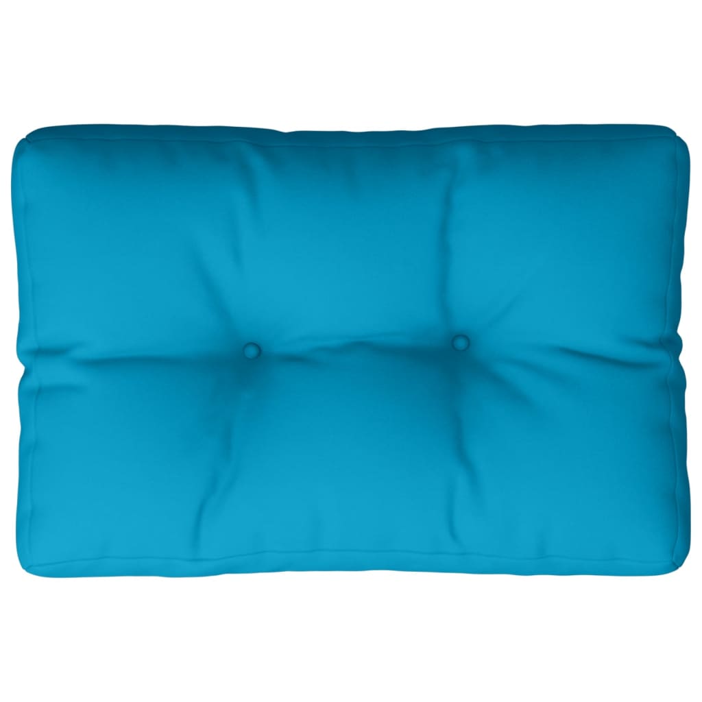 Cuscino per Pallet Blu Chiaro 60x40x12 cm in Tessuto | homemem39