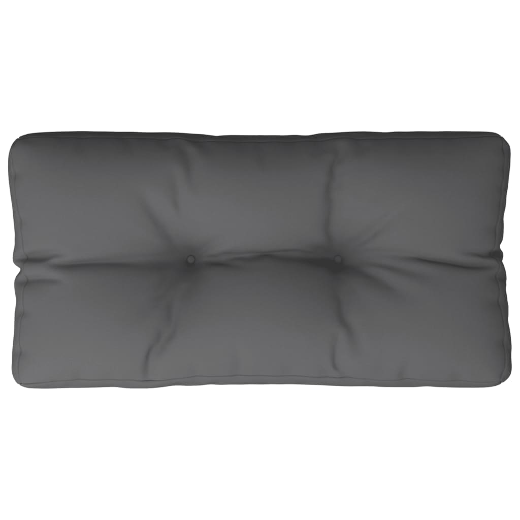Cuscino per Pallet Antracite 70x40x12 cm in Tessuto | homemem39