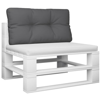 Cuscino per Pallet Antracite 70x40x12 cm in Tessuto | homemem39