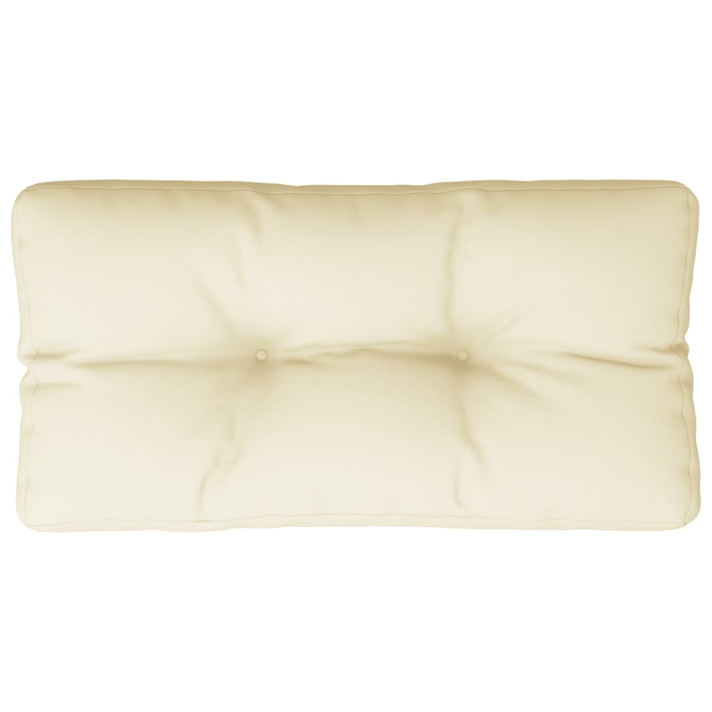 Cuscino per Pallet Crema 70x40x12 cm in Tessuto | homemem39