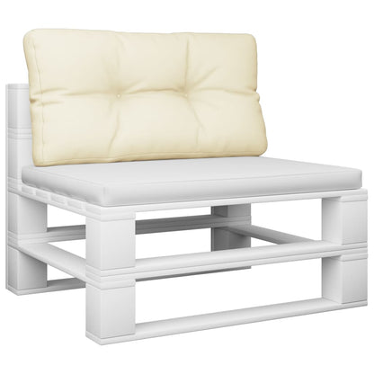 Cuscino per Pallet Crema 70x40x12 cm in Tessuto | homemem39
