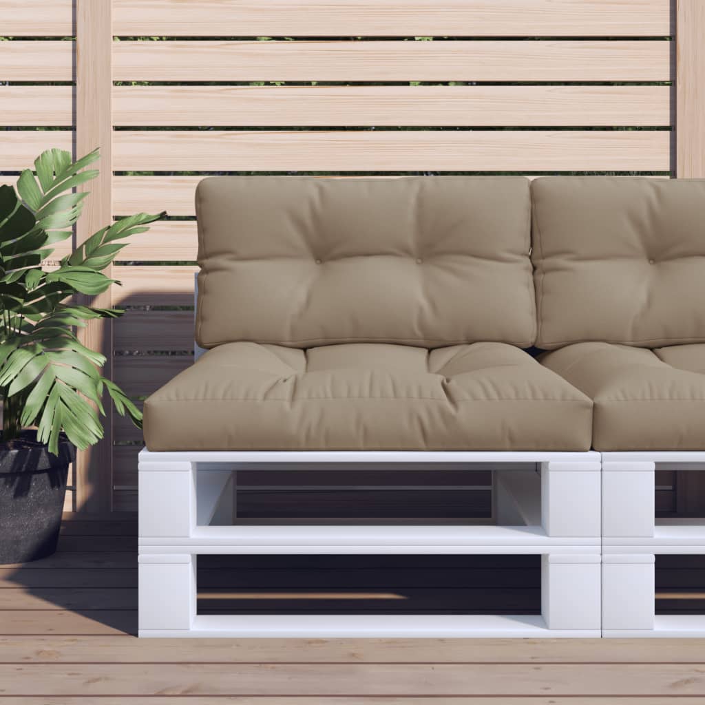 Cuscino per Pallet Tortora 70x40x12 cm in Tessuto | homemem39