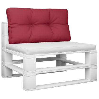 Cuscino per Pallet Rosso Vino 70x40x12 cm in Tessuto | homemem39