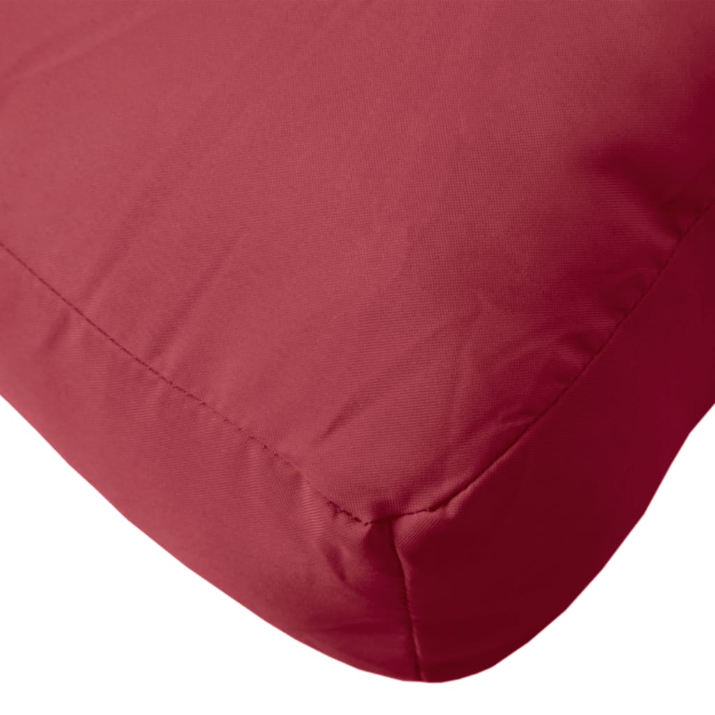 Cuscino per Pallet Rosso Vino 70x40x12 cm in Tessuto | homemem39