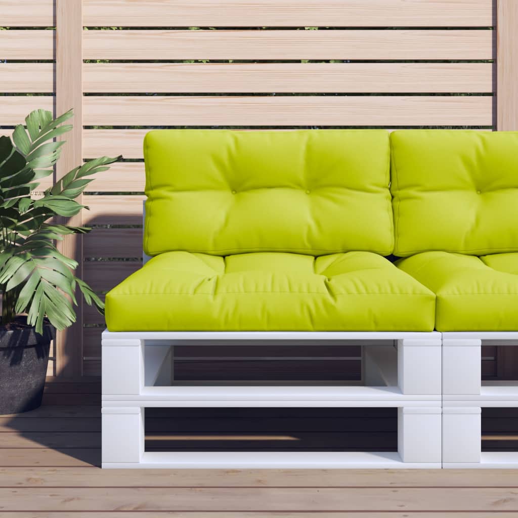 Cuscino per Pallet Verde Brillante 70x40x12 cm in Tessuto | homemem39