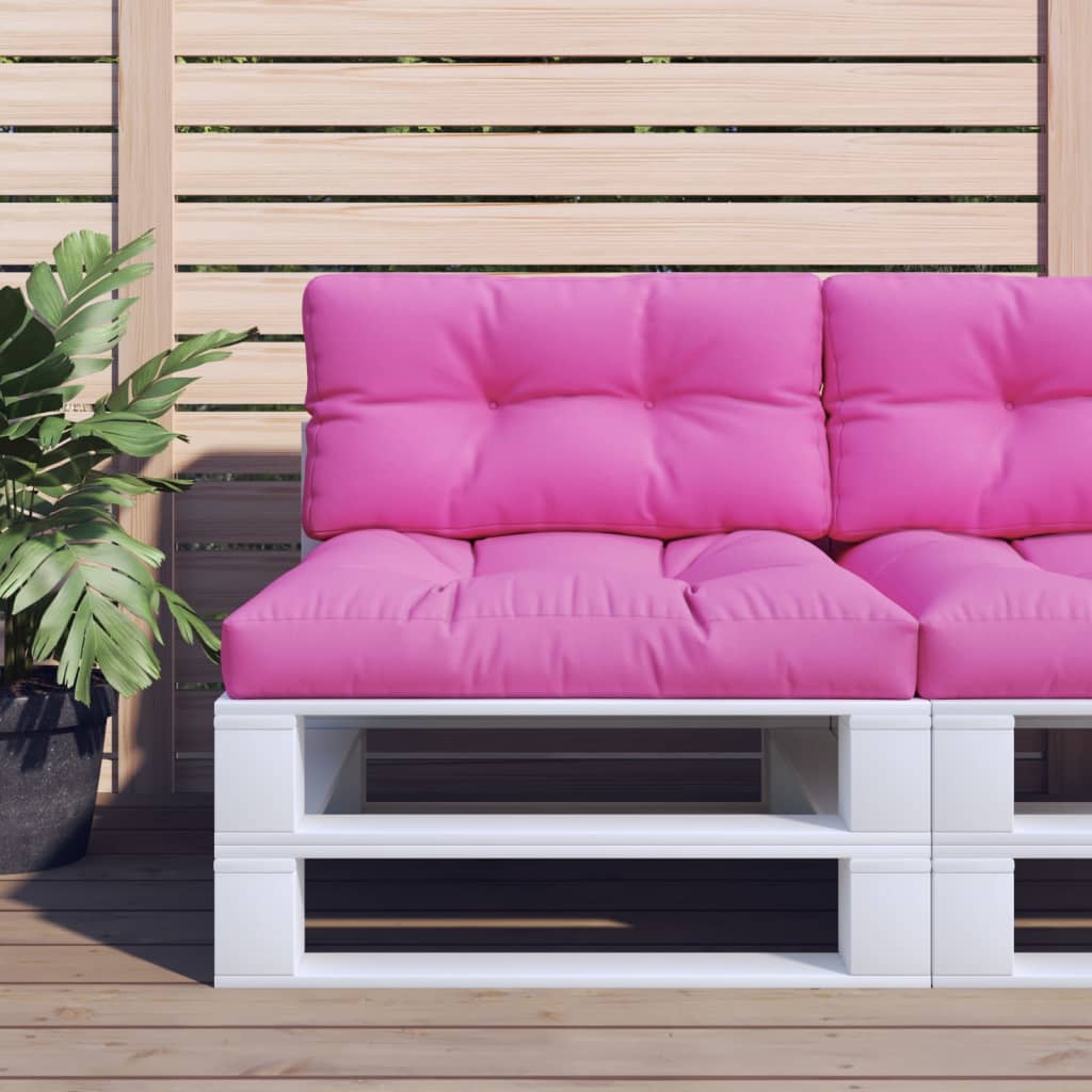Cuscino per Pallet Rosa 70x40x12 cm in Tessuto