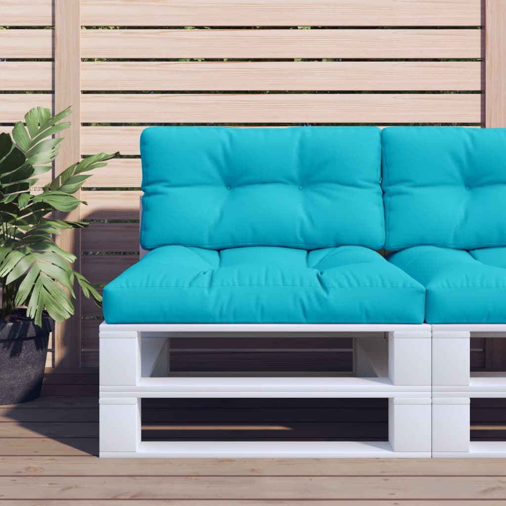 Cuscino per Pallet Turchese 70x40x12 cm in Tessuto | homemem39
