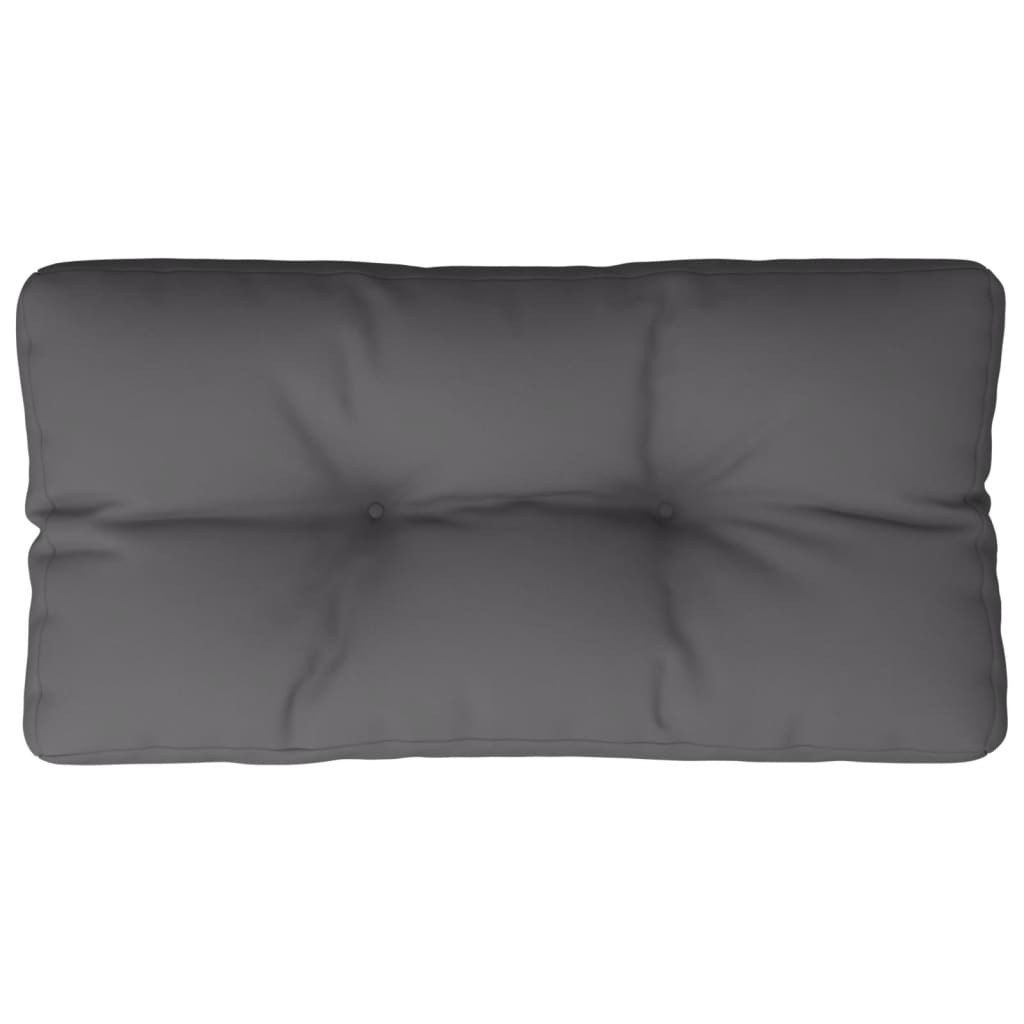 Cuscino per Pallet Antracite 80x40x12 cm in Tessuto | homemem39