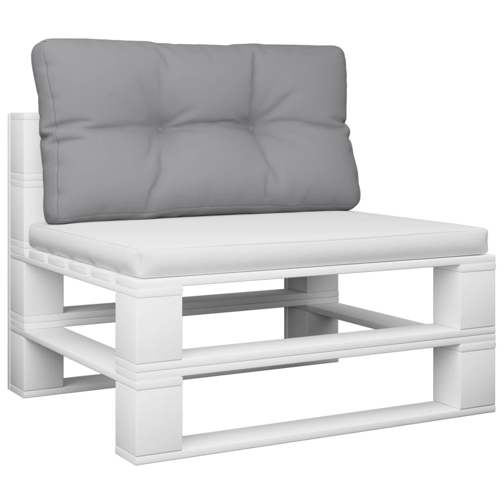 Cuscino per Pallet Grigio 80x40x12 cm in Tessuto | homemem39