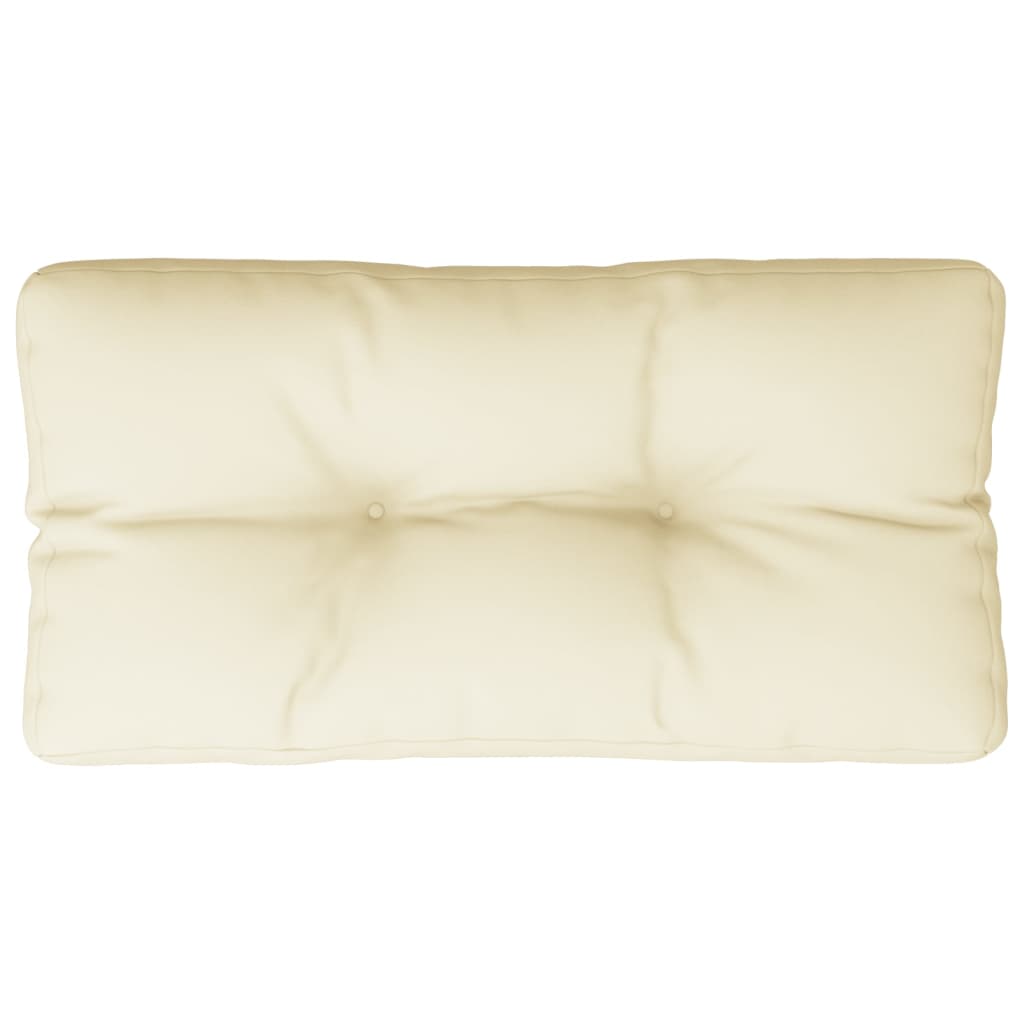 Cuscino per Pallet Crema 80x40x12 cm in Tessuto | homemem39