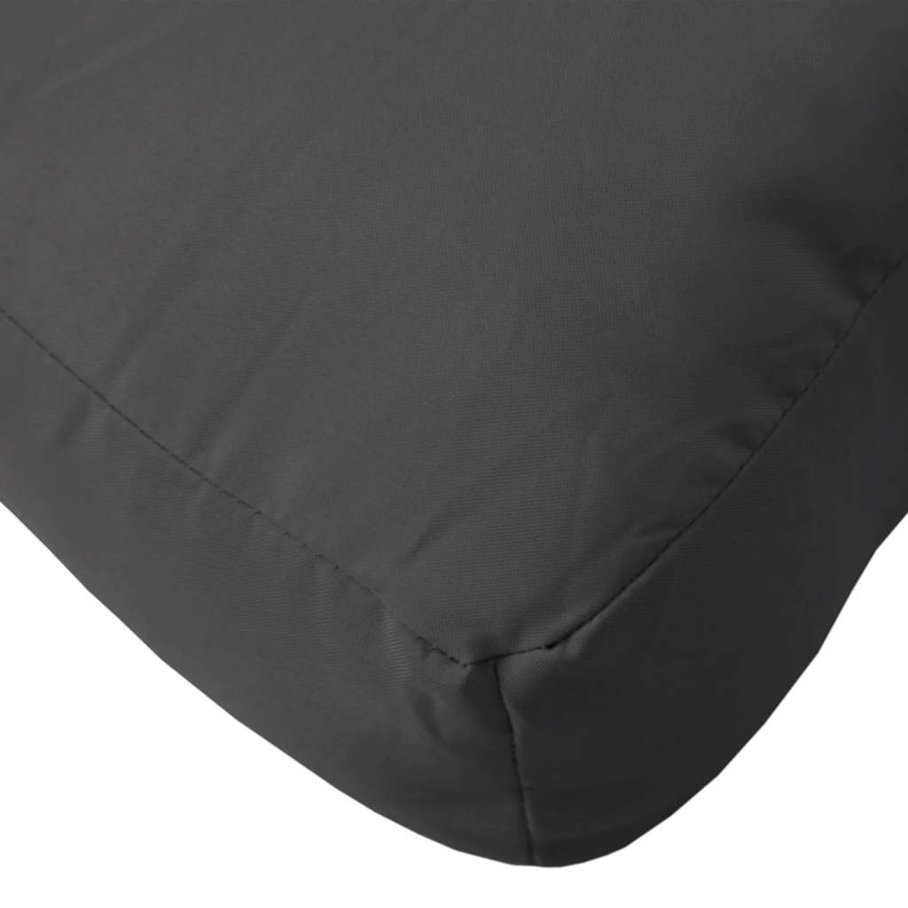 Cuscino per Pallet Nero 80x40x12 cm in Tessuto | homemem39