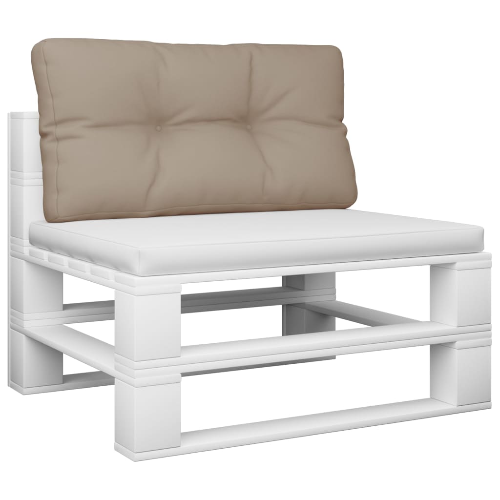 Cuscino per Pallet Tortora 80x40x12 cm in Tessuto | homemem39