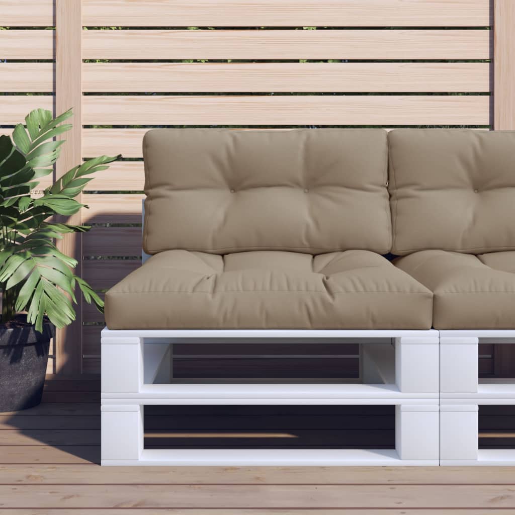 Cuscino per Pallet Tortora 80x40x12 cm in Tessuto | homemem39