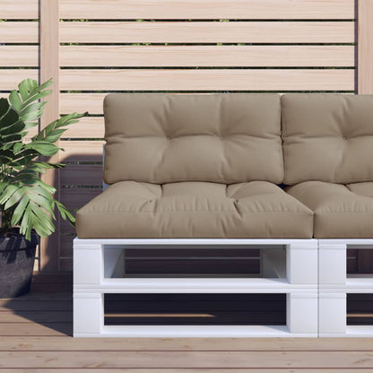 Cuscino per Pallet Tortora 80x40x12 cm in Tessuto | homemem39