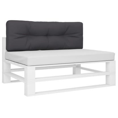 Cuscino per Pallet Antracite 120x40x12 cm in Tessuto | homemem39