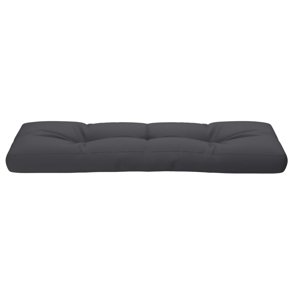 Cuscino per Pallet Antracite 120x40x12 cm in Tessuto | homemem39