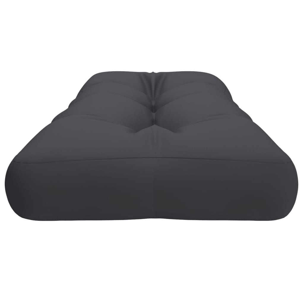 Cuscino per Pallet Antracite 120x40x12 cm in Tessuto | homemem39