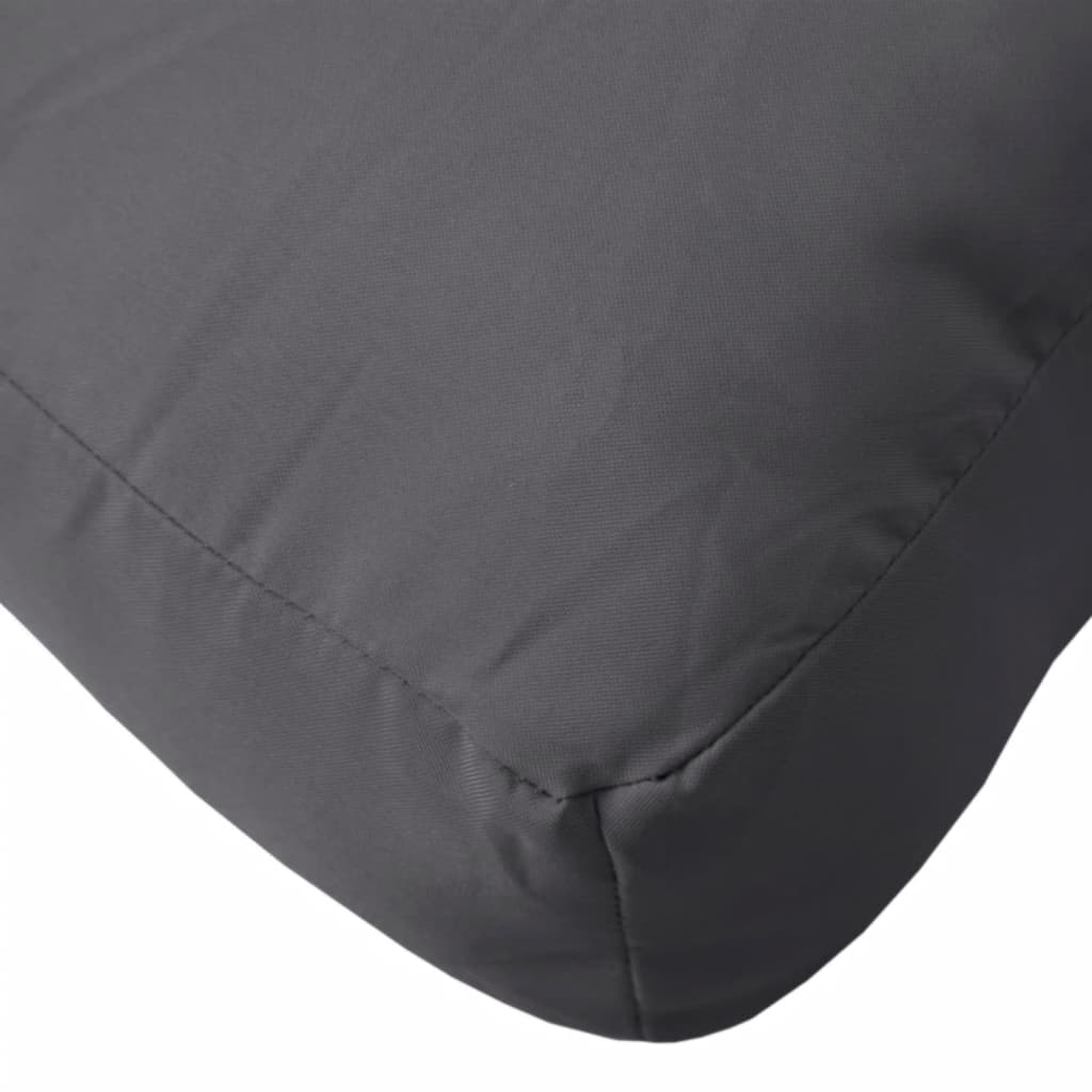 Cuscino per Pallet Antracite 120x40x12 cm in Tessuto | homemem39
