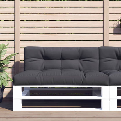 Cuscino per Pallet Antracite 120x40x12 cm in Tessuto | homemem39