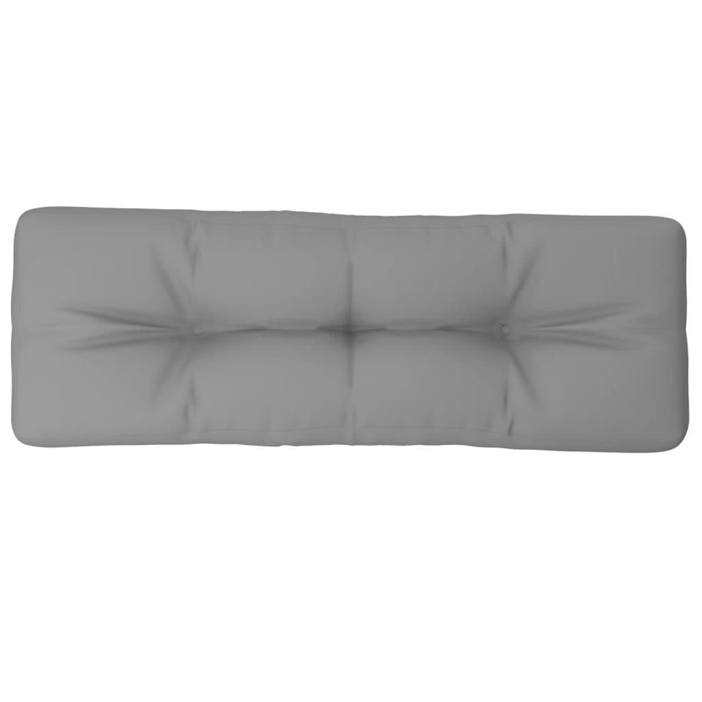 Cuscino per Pallet Grigio 120x40x12 cm in Tessuto | homemem39
