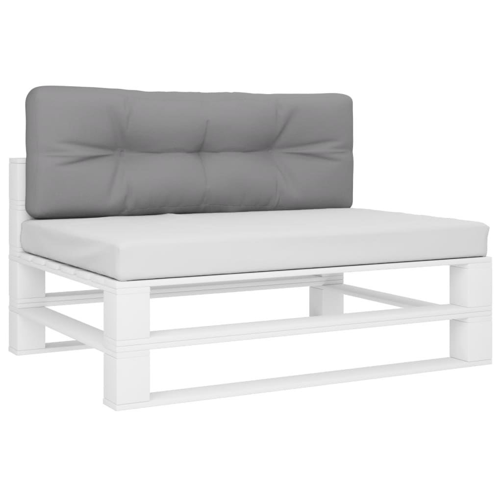 Cuscino per Pallet Grigio 120x40x12 cm in Tessuto | homemem39