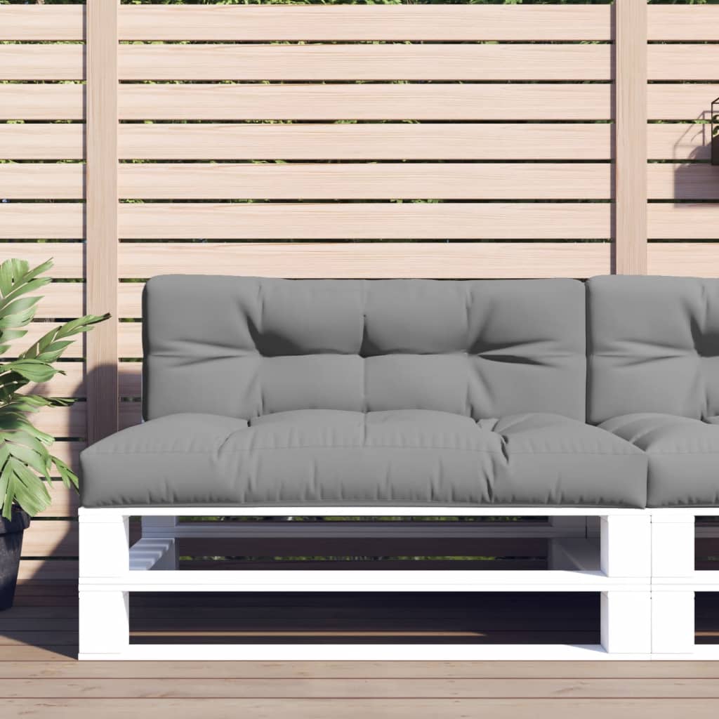 Cuscino per Pallet Grigio 120x40x12 cm in Tessuto | homemem39