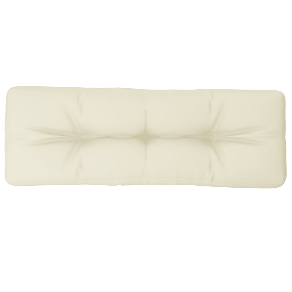 Cuscino per Pallet Crema 120x40x12 cm in Tessuto | homemem39
