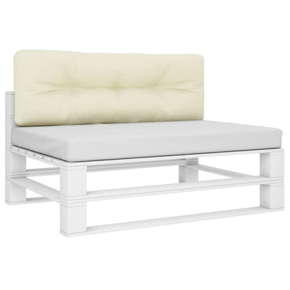 Cuscino per Pallet Crema 120x40x12 cm in Tessuto | homemem39