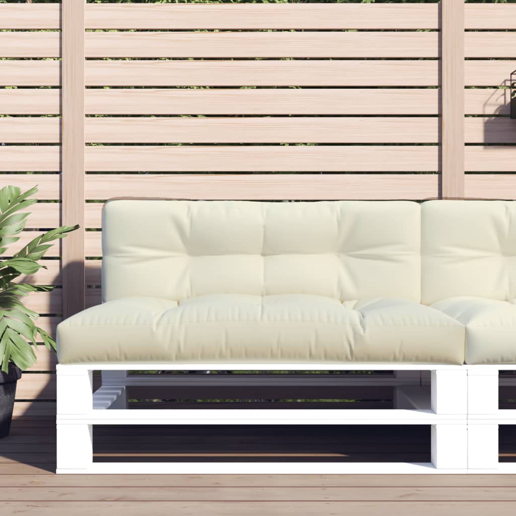 Cuscino per Pallet Crema 120x40x12 cm in Tessuto | homemem39