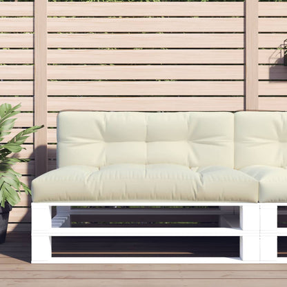 Cuscino per Pallet Crema 120x40x12 cm in Tessuto | homemem39
